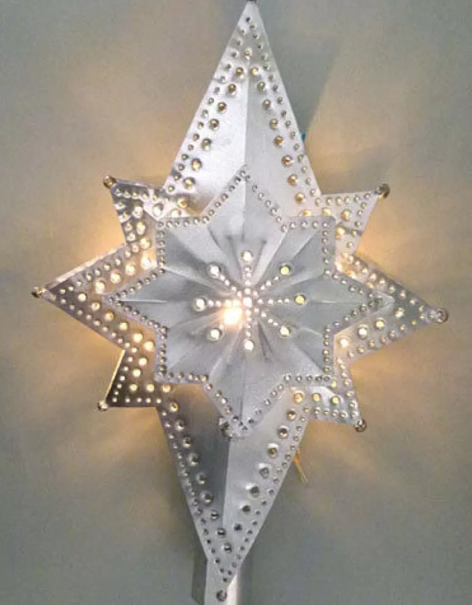 Richard Gabriel Jr. 3 Dimensional Star Lighted Treetop^ Ornaments