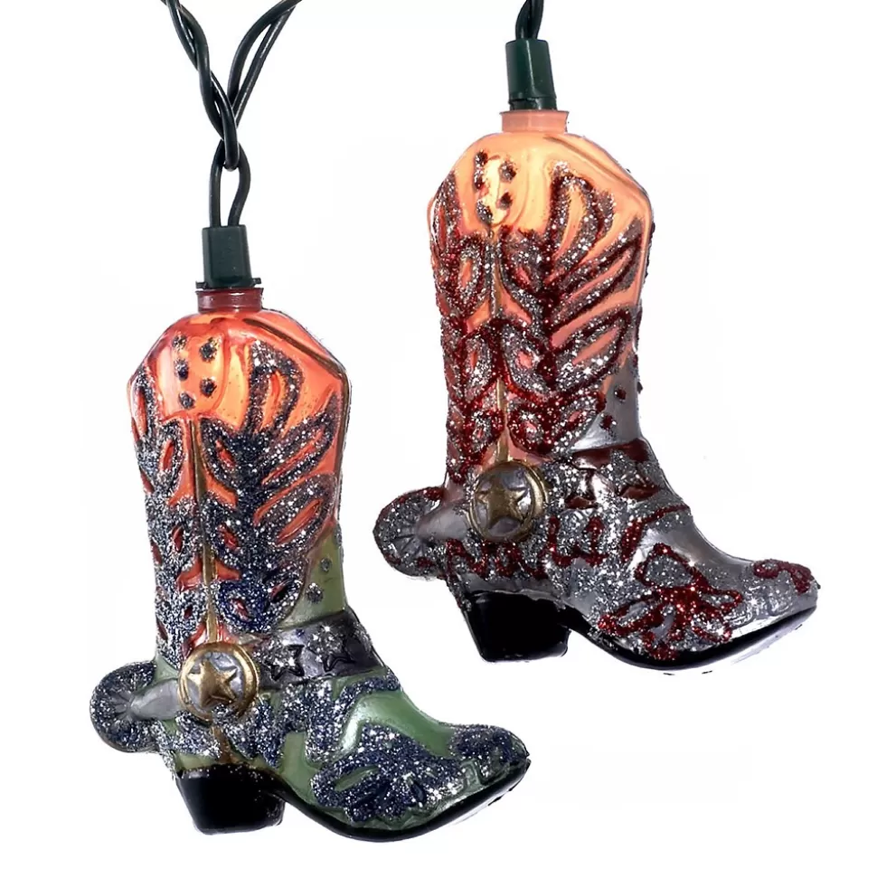 A Christmas Cowboy Boot Light Set^ String Lights