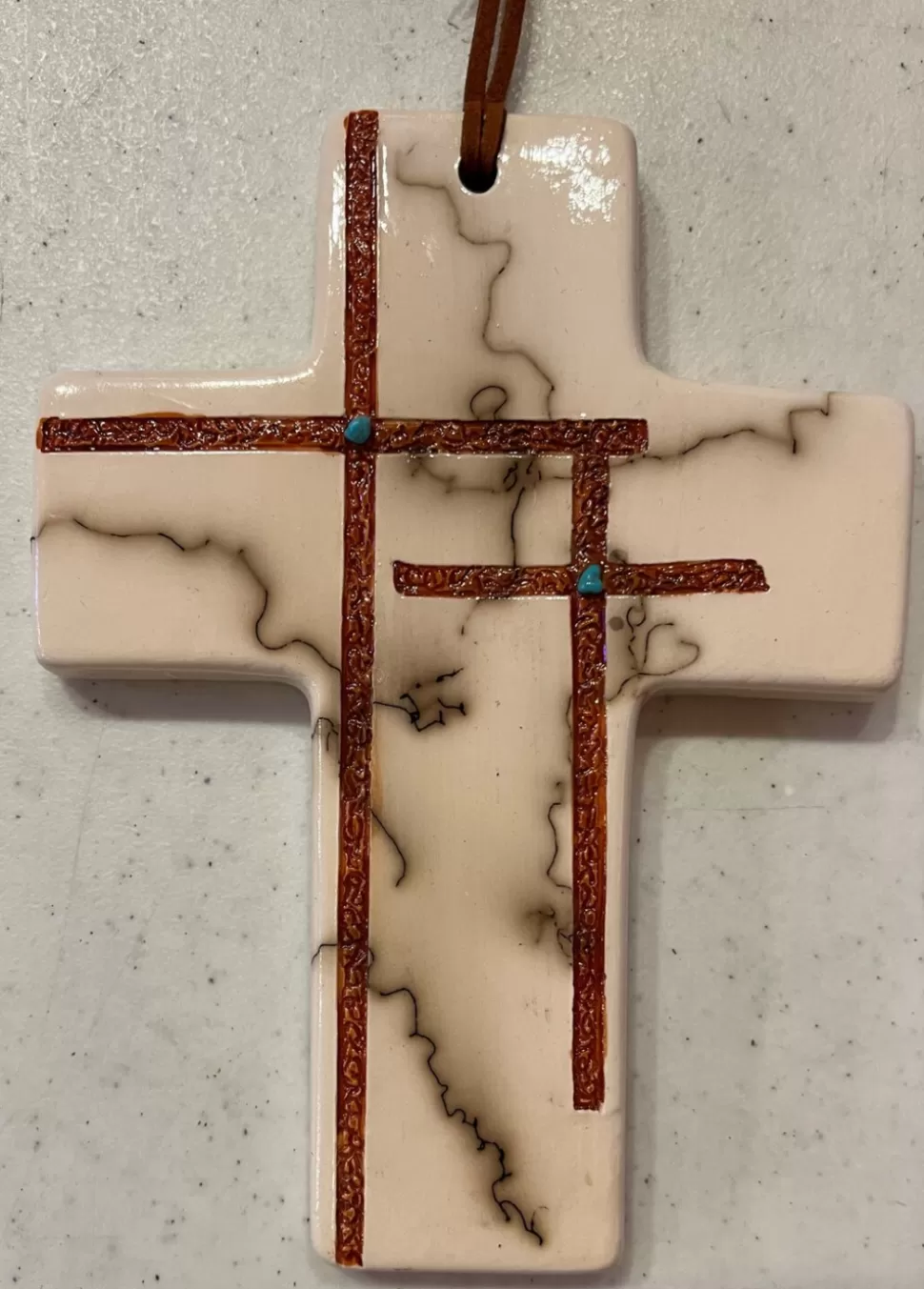 Gina Arrighetti Cross With 2 Small Etched Crosses^ Ornaments