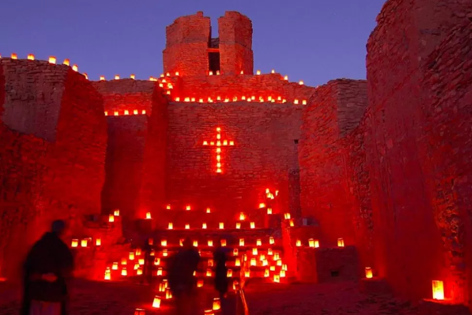 A Christmas Electric Luminarias Set With Led Bulbs (Farolitos)^ String Lights