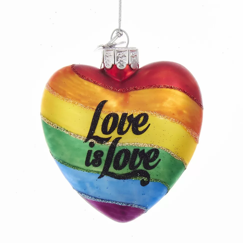 Kurt Adler Love Is Love Heart^ Ornaments