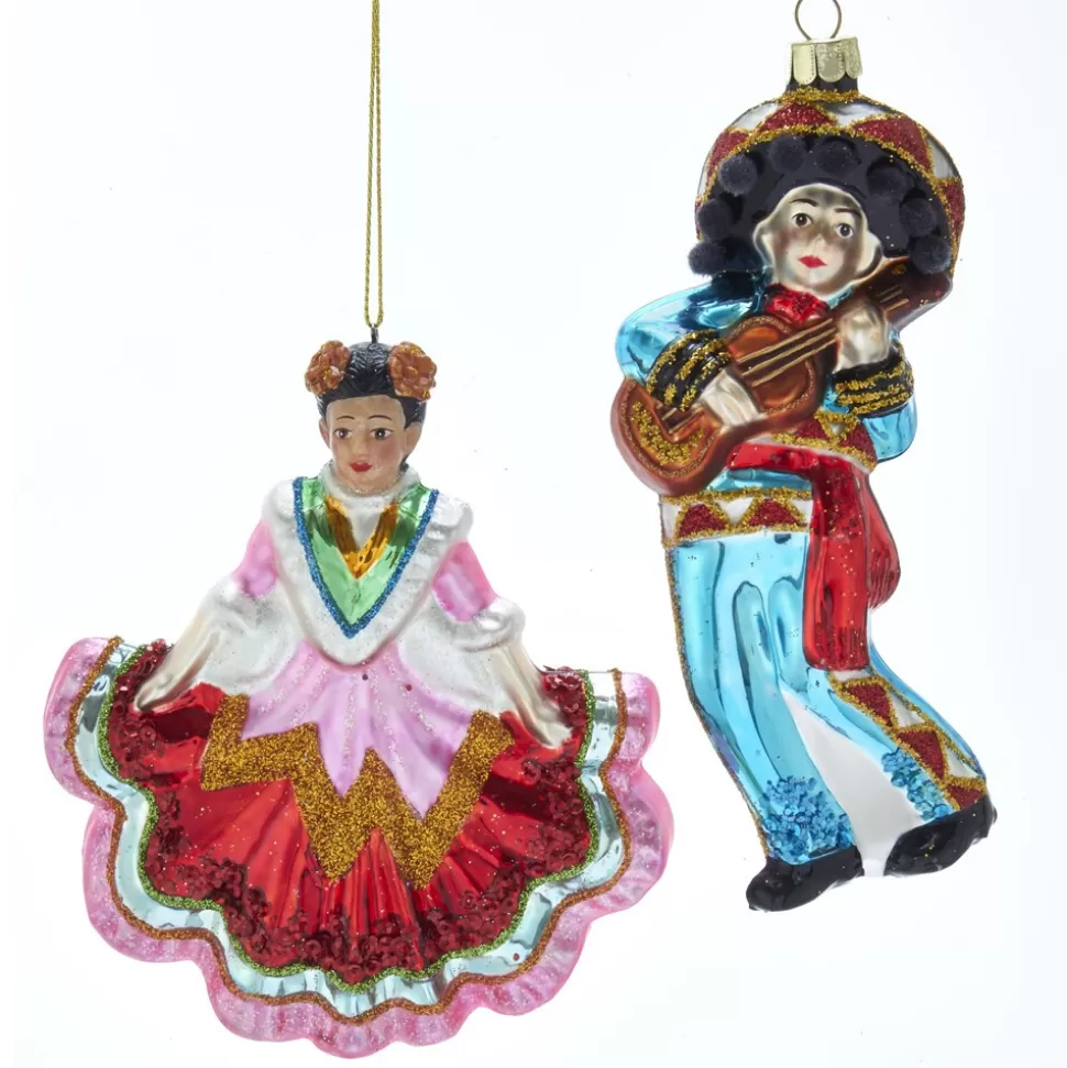 Kurt Adler Mariachi Player Or Mexican Dancer^ Ornaments