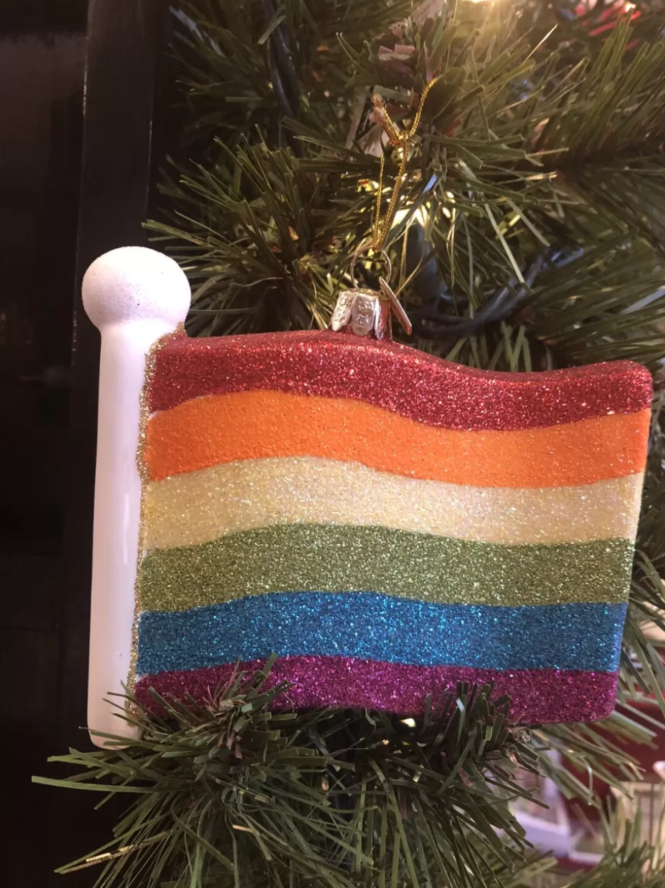 Kurt Adler Pride Rainbow Flag^ Ornaments