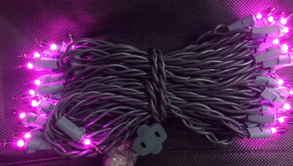 A Christmas Purple Incandescent 50 Light Set^ String Lights