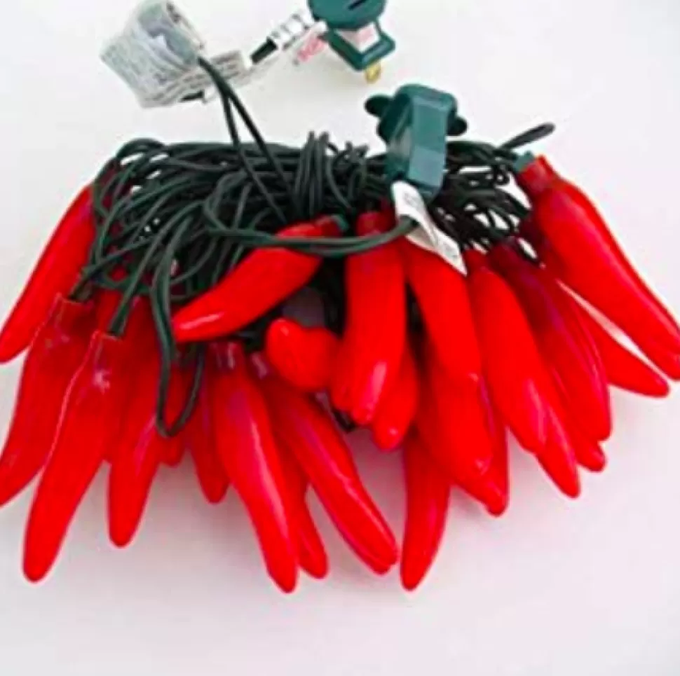 A Christmas Red Chile Lights^ String Lights