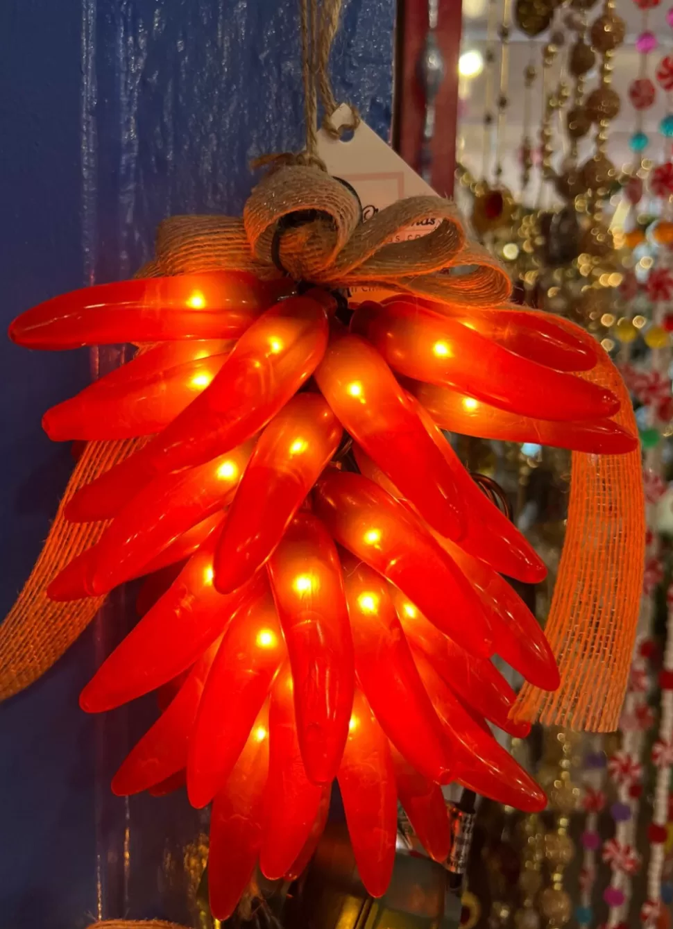 A Christmas Red Chile Ristra Lighted 35 Light^ String Lights