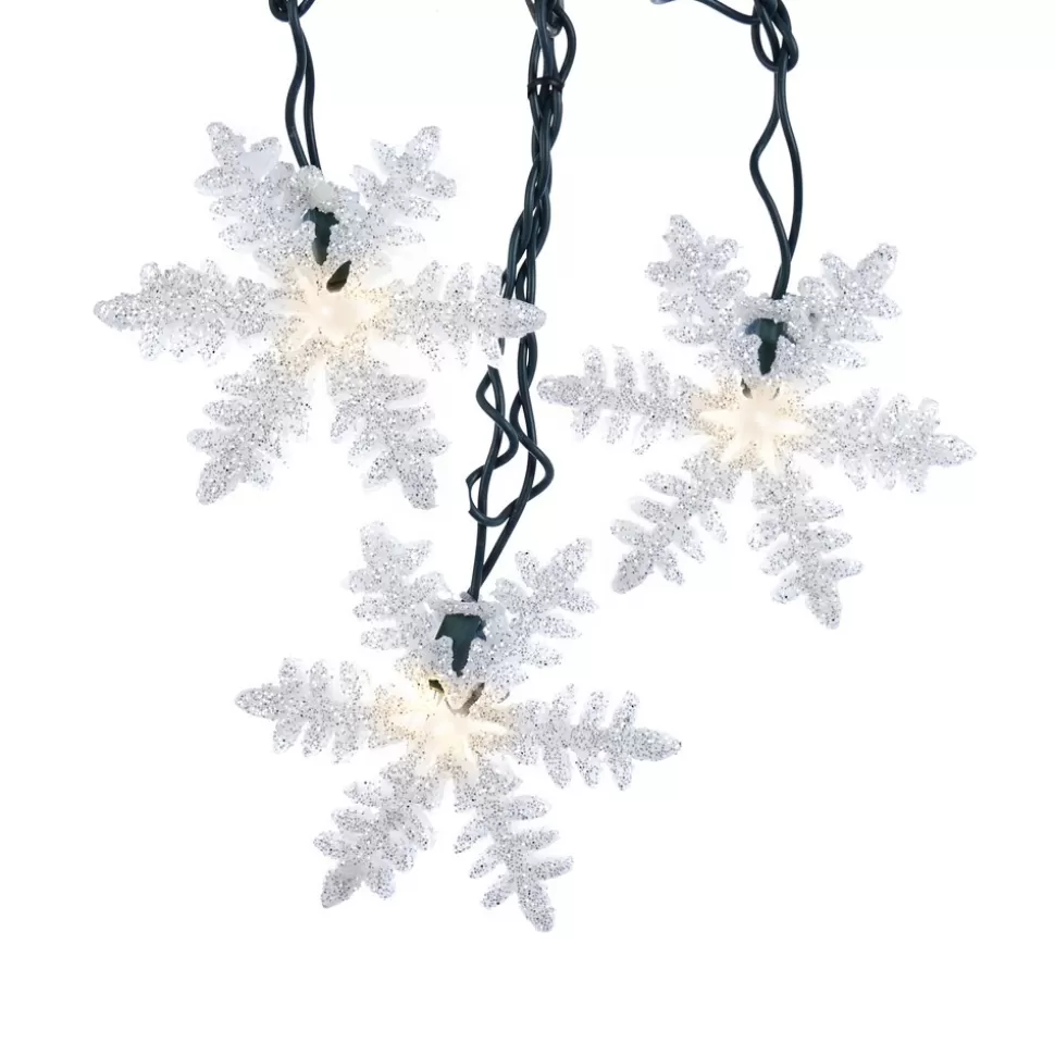 A Christmas White Snowflake Light Set^ String Lights